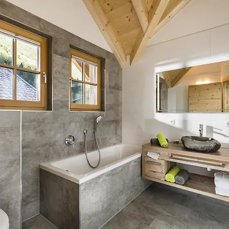 木屋 Wellnesshuettendorf Wiese