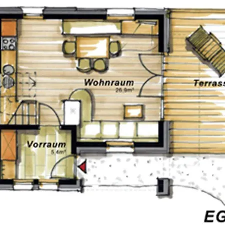 Wellnesshüttendorf Wiese Chalet Sankt Leonhard im Pitztal